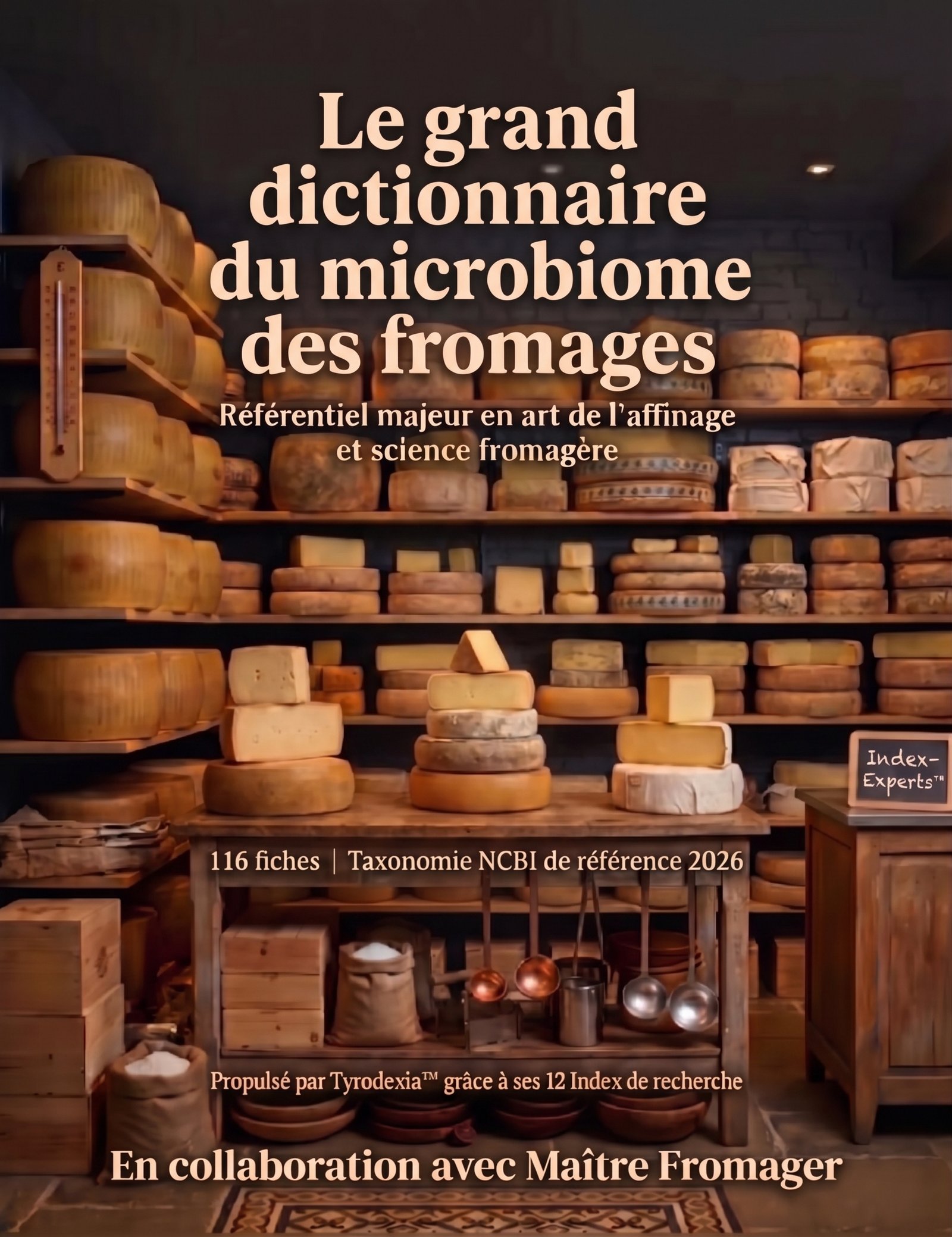 Le grand dictionnaire du microbiome des fromages